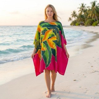 Hot Sale Rayon Dress Hand Painted for Summer